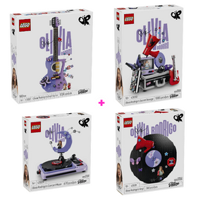 Combo Olivia Rodrigo: Guitarra Doble de Olivia Rodrigo (43031) + Almacén Secreto de Olivia Rodrigo (43030) + Luna de Concierto de Olivia Rodrigo (43029) + Vinilo de Olivia Rodrigo (43028)