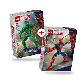 Combo Super Heroes: Figura para Construir: Duende Verde (76284) y Figura para Construir: Iron Spider-Man (76298)