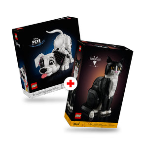 Combo Mascotas LEGO: Cachorro de 101 Dálmatas (43269) y Gato Bicolor (21349)