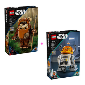 Combo Star Wars: Wicket el Ewok™ (75430) y Droide Astromecánico Chopper (C1-10P)™ (75416)