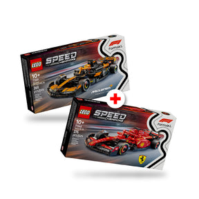 Combo Rivalidad Legendaria F1 : Auto de Carreras Ferrari SF-24 F1® (77242) y Auto de Carreras McLaren F1® Team MCL38 (77251)