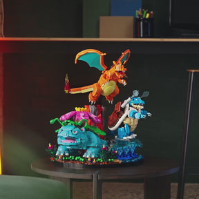 Venusaur, Charizard y Blastoise