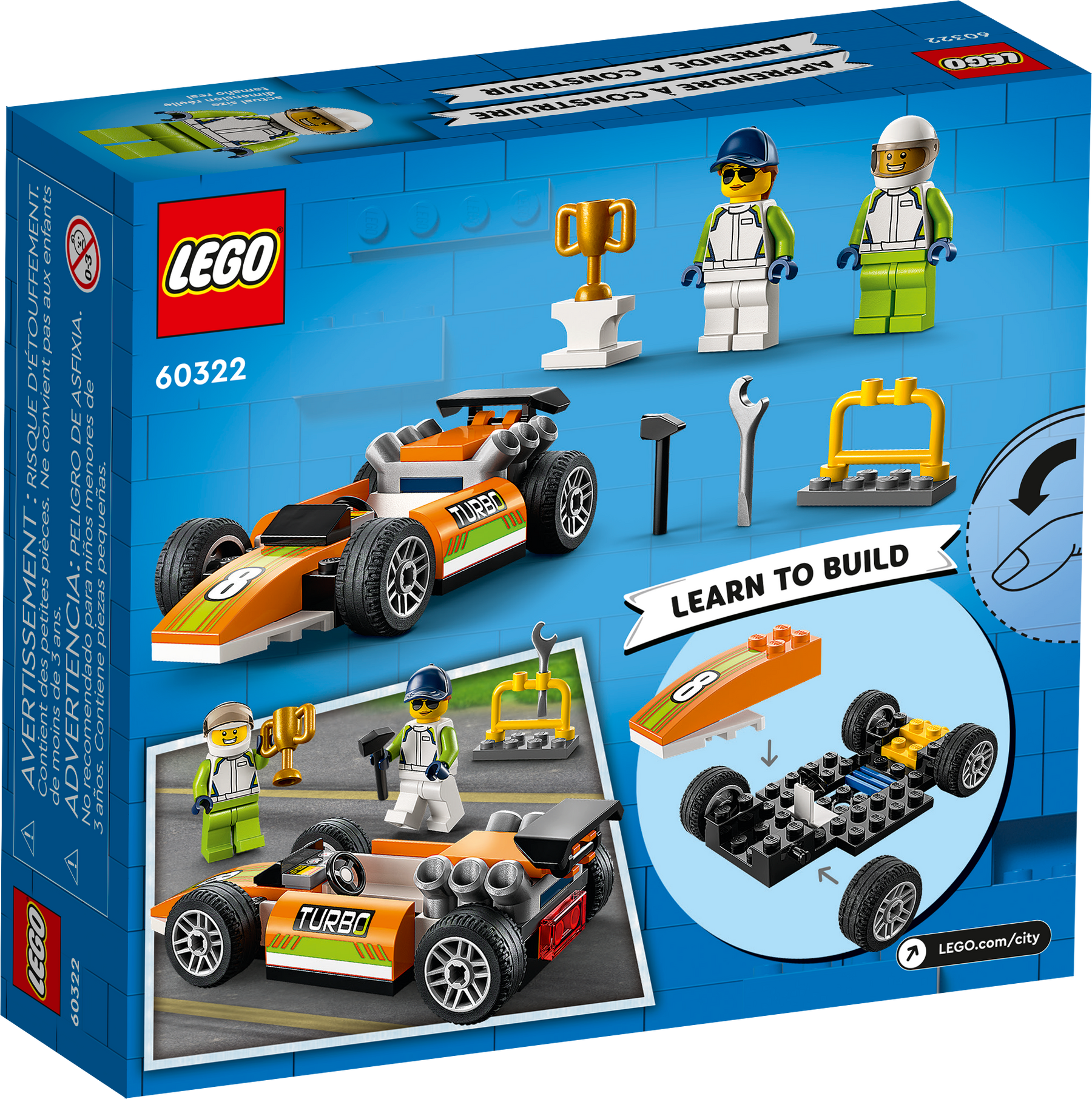 Lego city carros de discount carreras